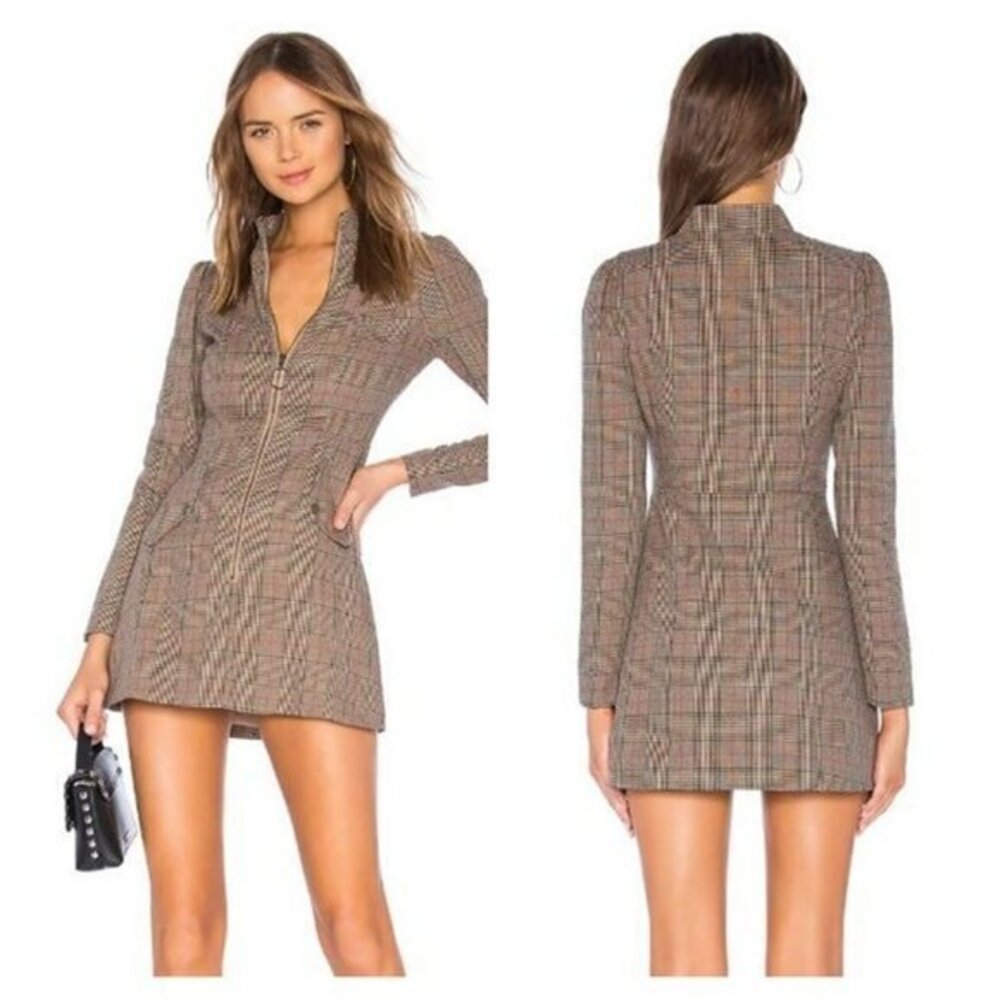 Tularosa Noah Dress - Classic Brown Plaid